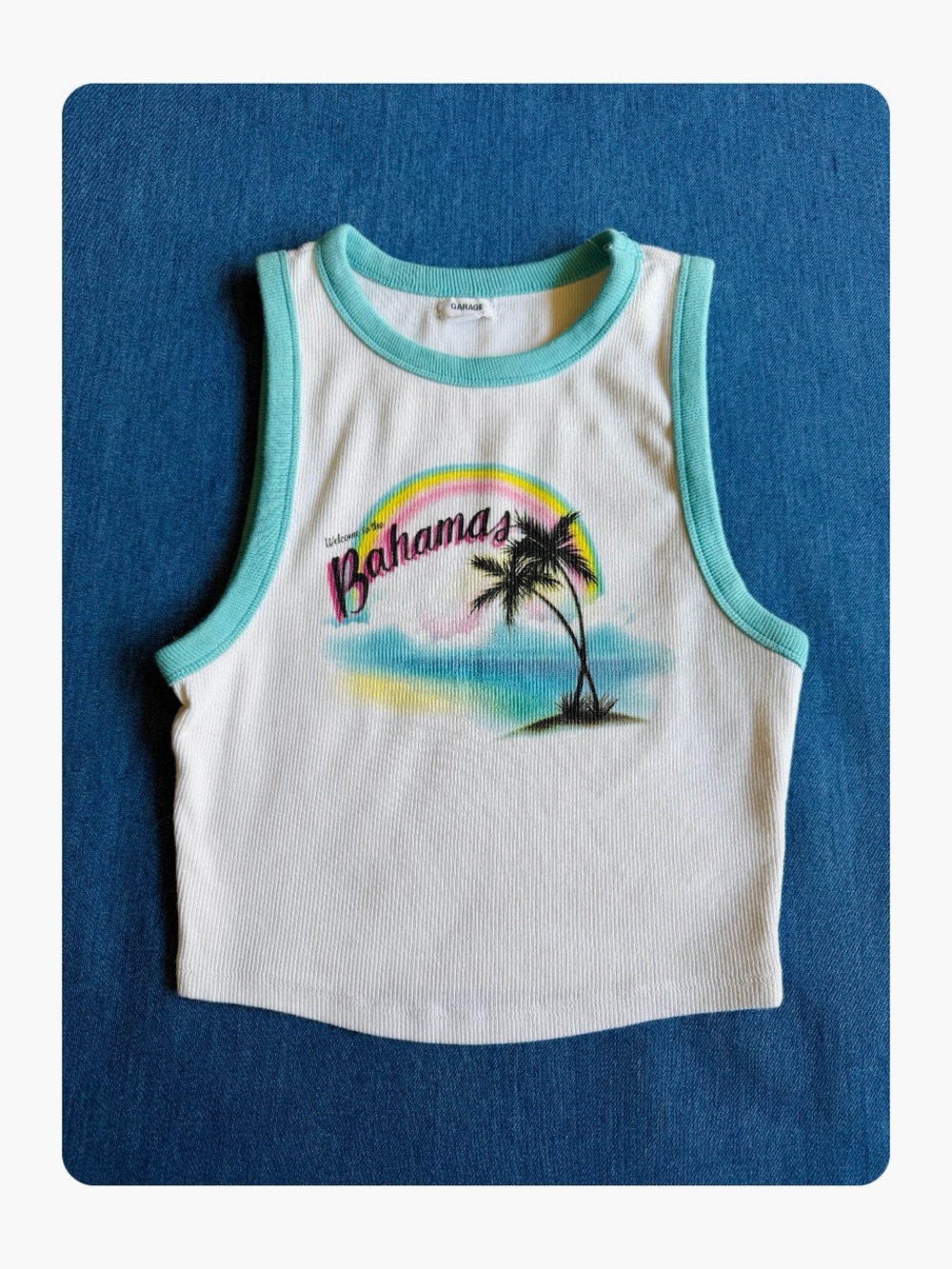 ★ Garage Fashion Forward Tammy Bodycon Muscle Tank White XS ★